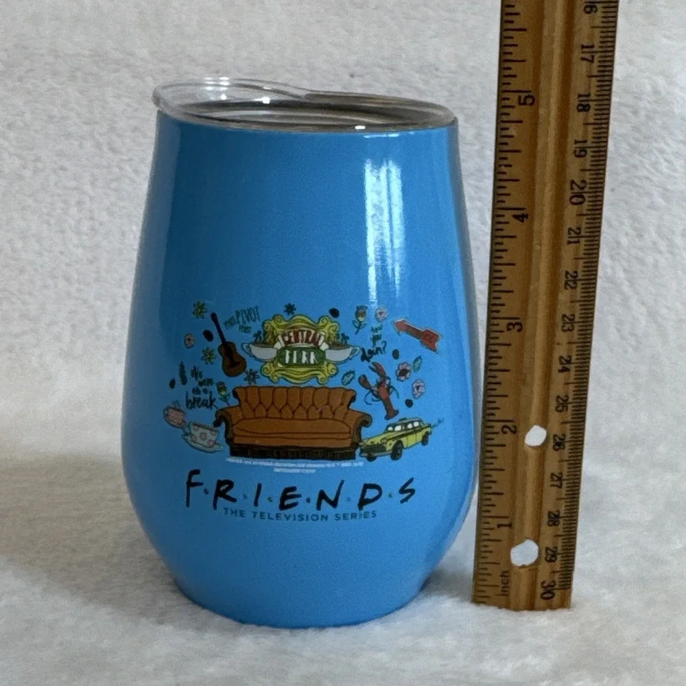 Friends The Television Series Central Perk Blue Insulated Wine Tumbler Lid